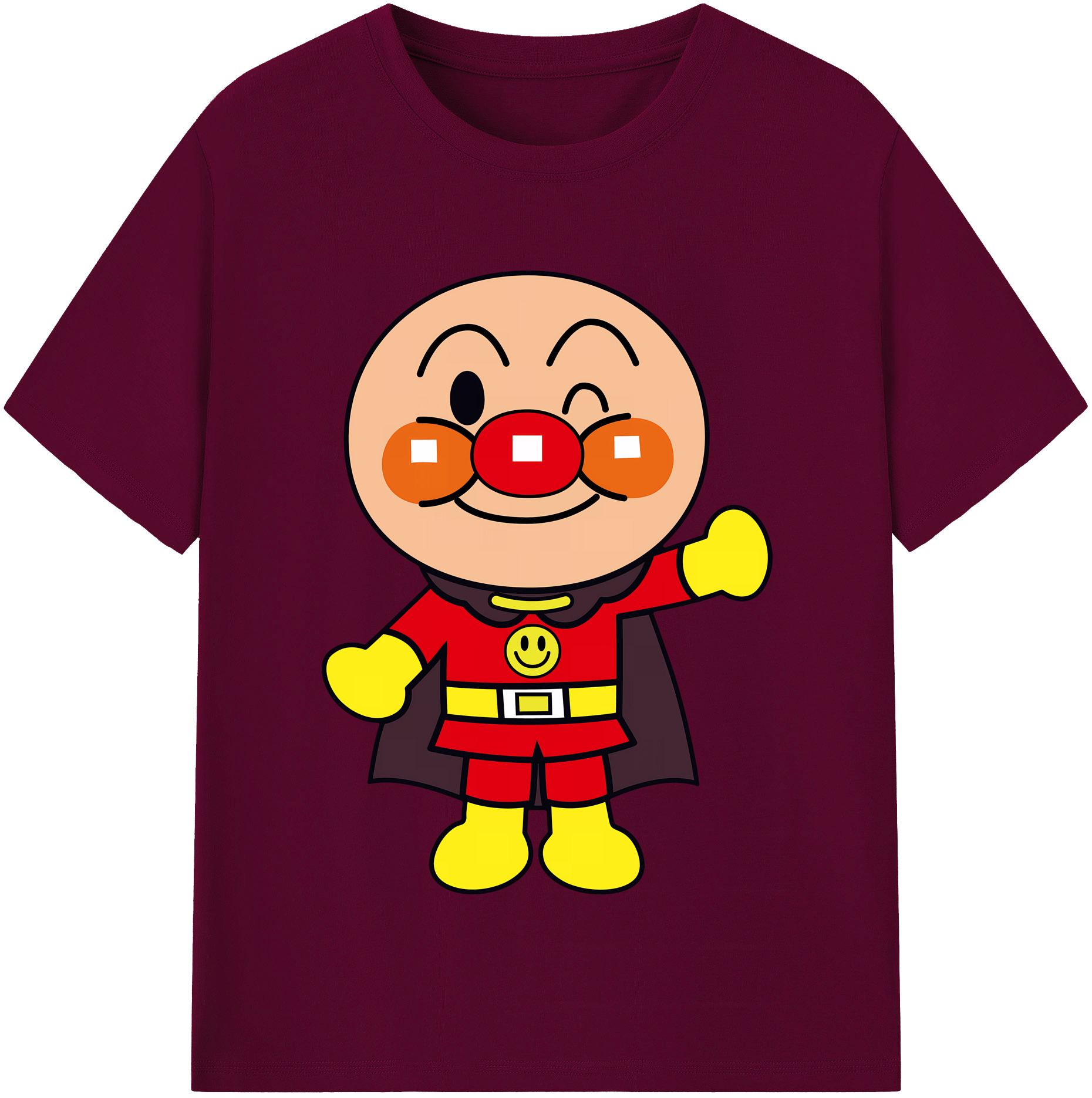 （画像用） アンパンマン Anpanman レディースカジュアルプリントTシャツ（綿100％）